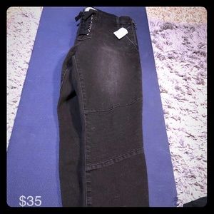 Gap lace-up true skinny jeans